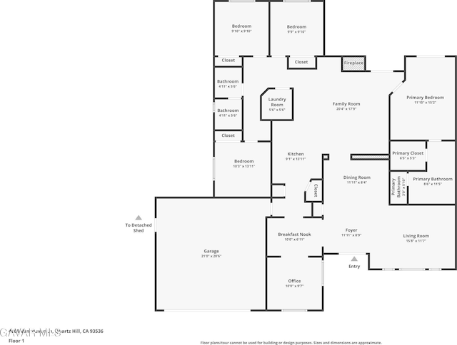 4068 Vancouver Ln, Quartz Hill, CA 93536 - view of home floor plan