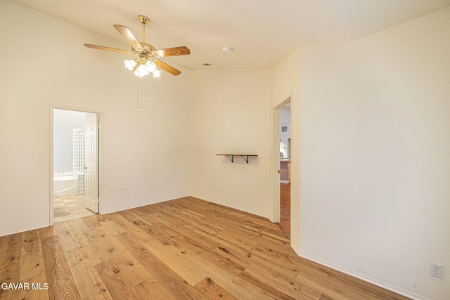 4068 Vancouver Ln, Quartz Hill, CA 93536 - unfurnished room featuring ceiling fan and light wood-type flooring