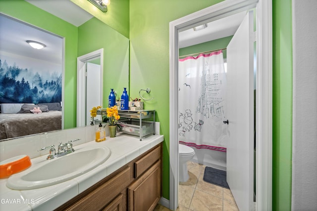 42409 W 66th St, Lancaster, CA 93536 - ensuite bathroom with vanity and tile patterned flooring