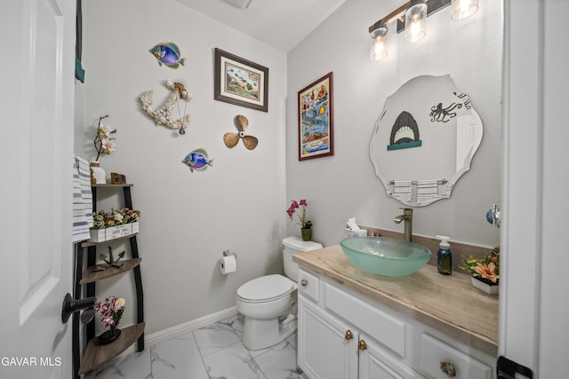 42409 W 66th St, Lancaster, CA 93536 - half bath featuring vanity and marble look tiles