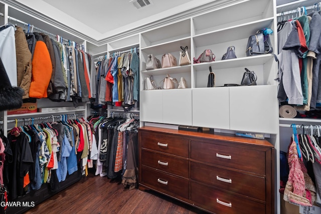 42409 W 66th St, Lancaster, CA 93536 - spacious closet featuring dark wood-style flooring