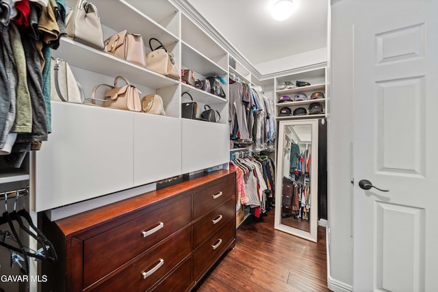 42409 W 66th St, Lancaster, CA 93536 - spacious closet featuring dark wood-style flooring