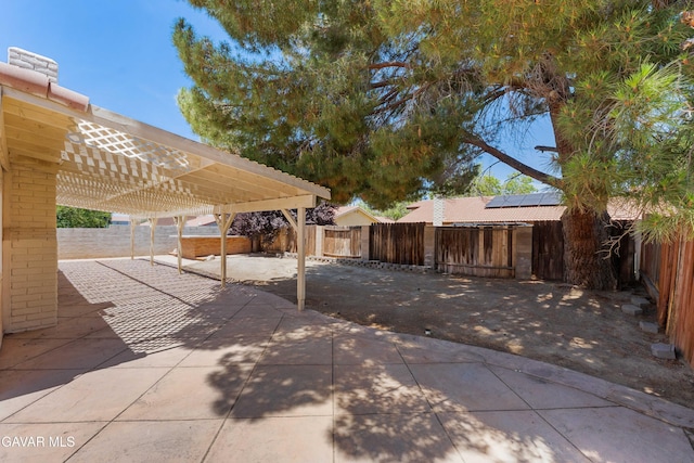 4633 Dowel Ave, Palmdale, CA 93552 - fenced backyard featuring a pergola and a patio area