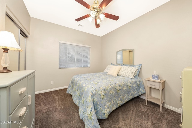 33430 E 133rd St, Pearblossom, CA 93553 - carpeted bedroom featuring baseboards and a ceiling fan