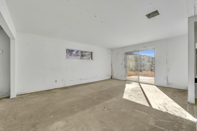 view of unfurnished living room