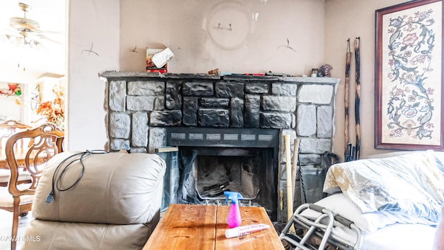 25739 Flatcreek St, Lancaster, CA 93536 - detailed view of a stone fireplace