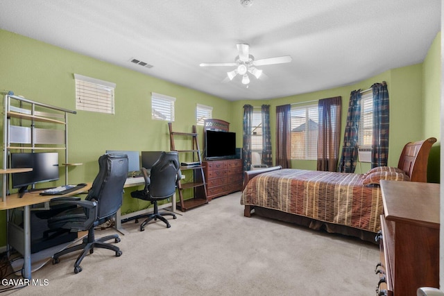 38160 Antibes Dr, Palmdale, CA 93552 - carpeted bedroom featuring a desk and ceiling fan