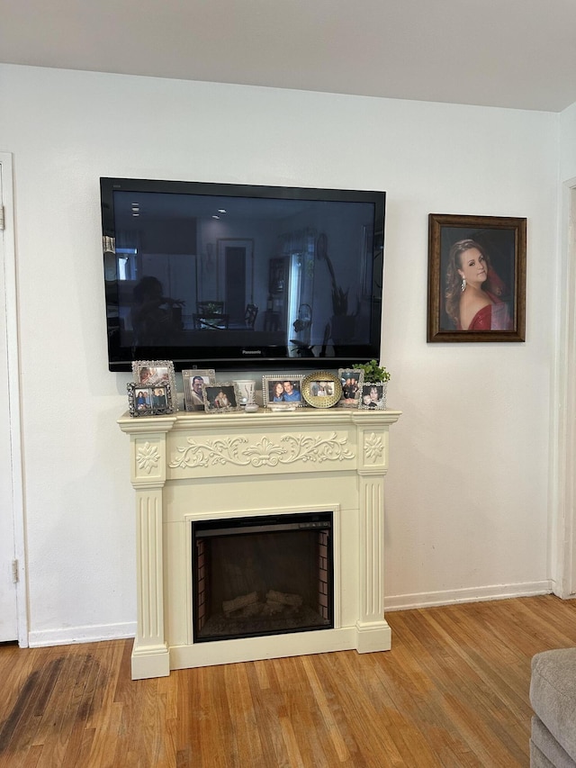 room details with hardwood / wood-style flooring