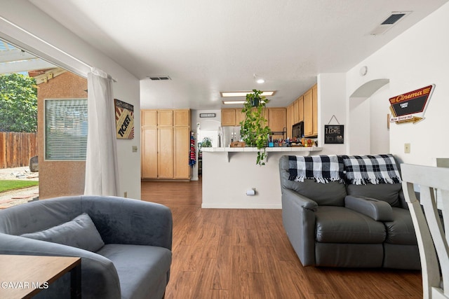 38030 Lido Dr, Palmdale, CA 93552 - living room with dark wood finished floors