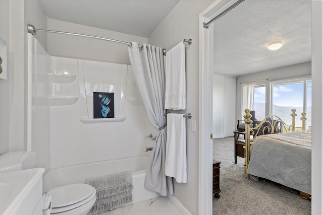 23761 El Rancho Dr, Tehachapi, CA 93561 - ensuite bathroom with toilet, tub / shower combination, and vanity
