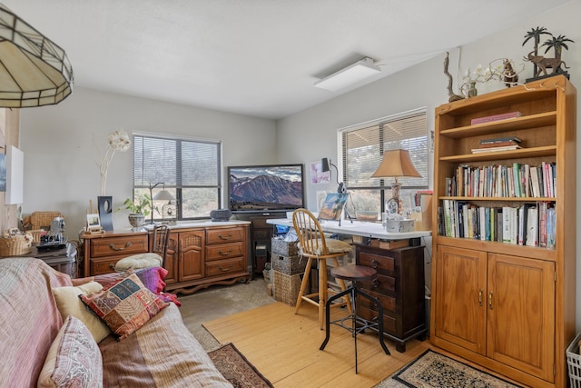 23761 El Rancho Dr, Tehachapi, CA 93561 - office area with plenty of natural light