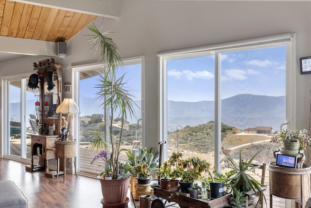 23761 El Rancho Dr, Tehachapi, CA 93561 - sunroom / solarium with a mountain view