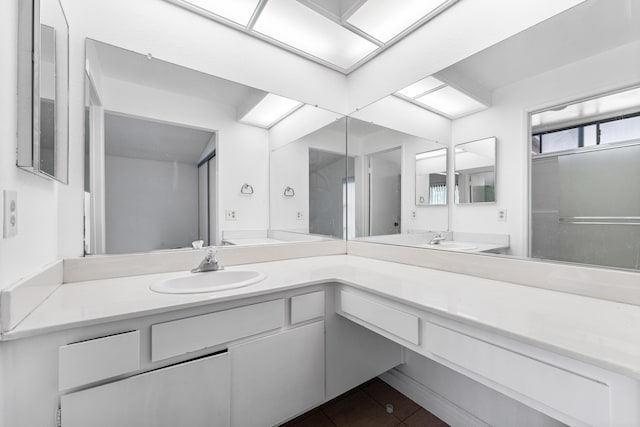 37756 E 45th St, Palmdale, CA 93552 - bathroom with vanity and tile patterned floors