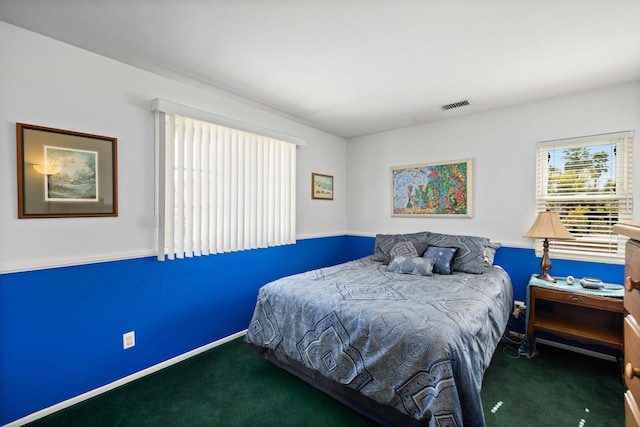 bedroom featuring carpet