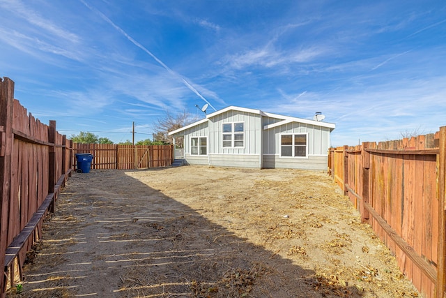 view of back of property