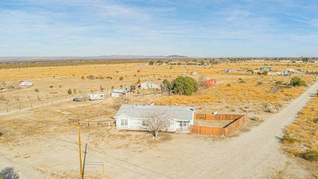 drone / aerial view featuring a rural view