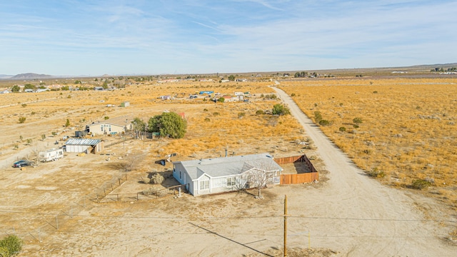 aerial view with a rural view