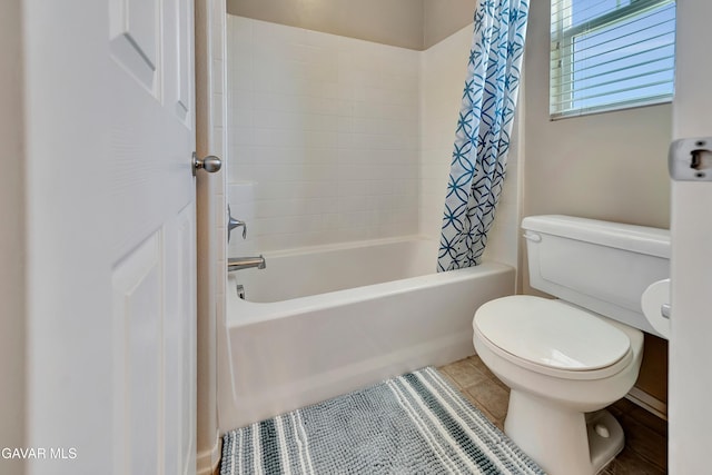 2354 Crimson Ave, Rosamond, CA 93560 - full bathroom with shower / tub combo with curtain and tile patterned floors