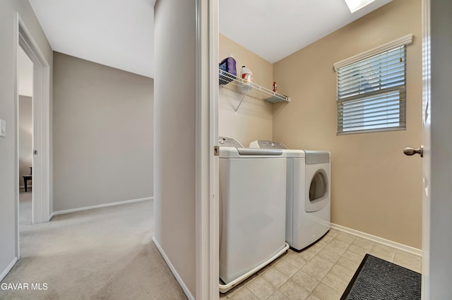 2354 Crimson Ave, Rosamond, CA 93560 - washroom featuring washing machine and dryer and baseboards