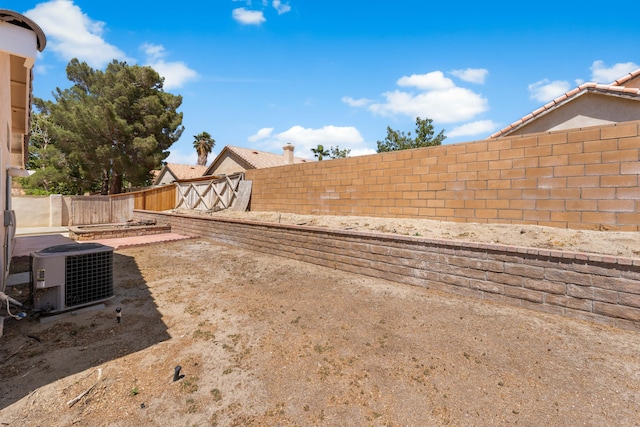 37116 Alder St, Palmdale, CA 93552 - fenced backyard featuring central air condition unit
