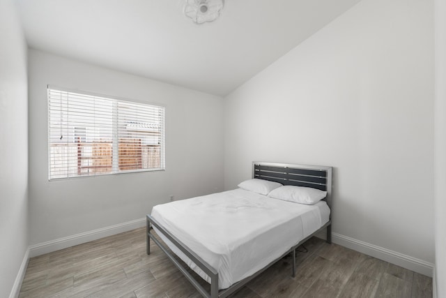 37116 Alder St, Palmdale, CA 93552 - bedroom with wood finished floors, baseboards, and lofted ceiling
