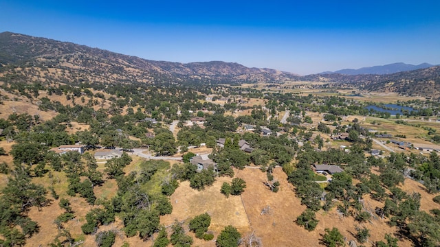 aerial view featuring a mountain view