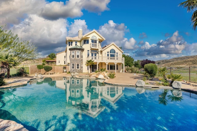 9250 Elizabeth Lake Rd, Leona Valley, CA 93551 - view of pool with a patio