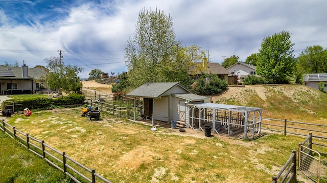 23600 Dart Dr, Tehachapi, CA 93561 - view of yard featuring exterior structure and an outbuilding