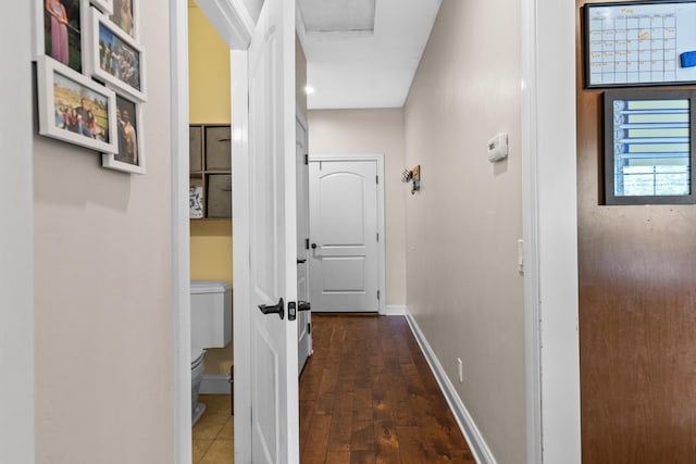 23600 Dart Dr, Tehachapi, CA 93561 - hallway with baseboards and wood finished floors