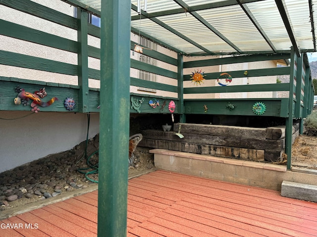 28714 Cruthers Creek Rd, Pearblossom, CA 93553 - view of wooden deck