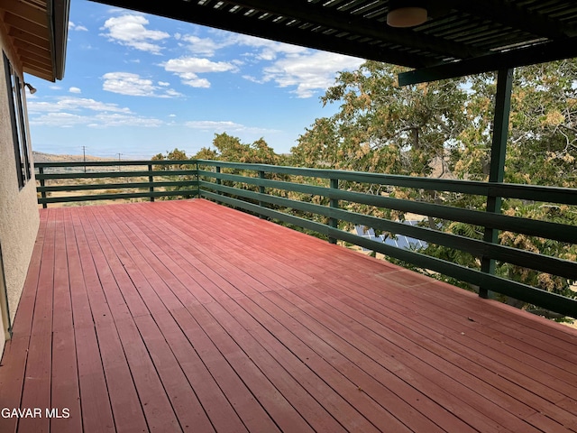 28714 Cruthers Creek Rd, Pearblossom, CA 93553 - view of wooden deck