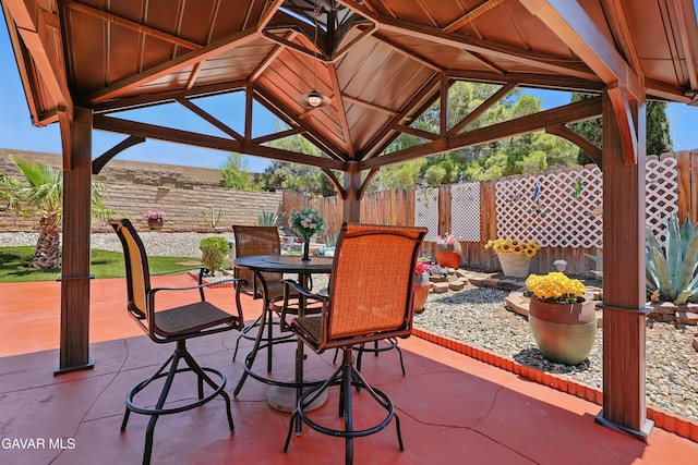 38100 San Mateo Ave, Palmdale, CA 93551 - view of patio with a gazebo and outdoor dining area