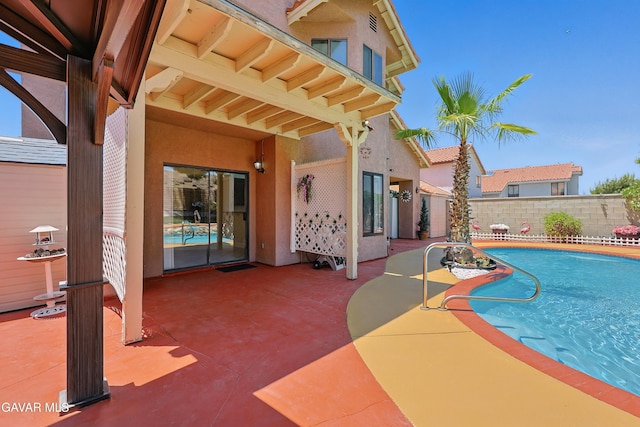 38100 San Mateo Ave, Palmdale, CA 93551 - view of swimming pool featuring a patio area and a fenced backyard