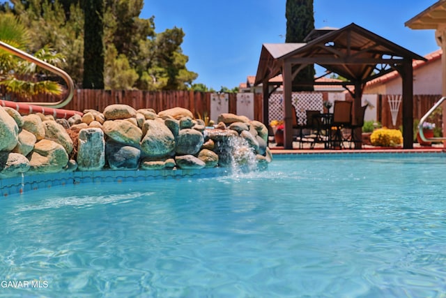 38100 San Mateo Ave, Palmdale, CA 93551 - view of pool featuring a gazebo