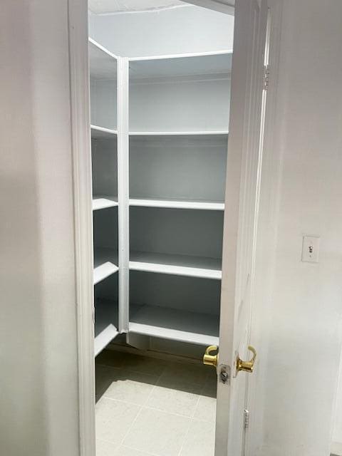 view of pantry