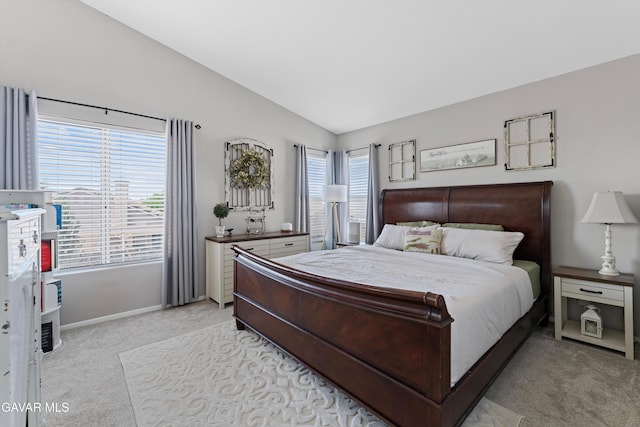 3616 Glenridge Ave, Rosamond, CA 93560 - bedroom featuring light colored carpet and vaulted ceiling