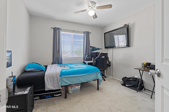 3616 Glenridge Ave, Rosamond, CA 93560 - carpeted bedroom with multiple windows and a ceiling fan