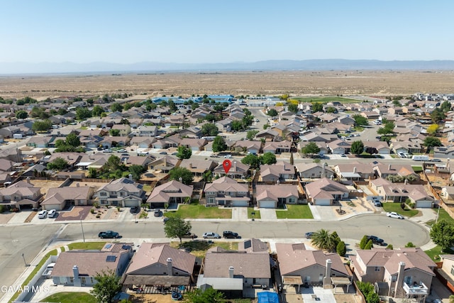 3616 Glenridge Ave, Rosamond, CA 93560 - aerial perspective of suburban area featuring a mountain backdrop
