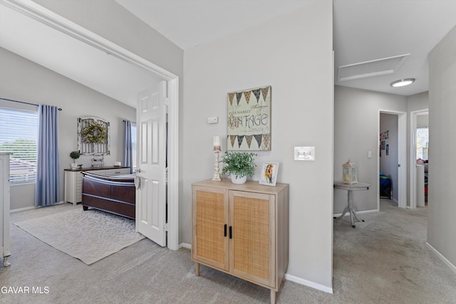3616 Glenridge Ave, Rosamond, CA 93560 - hallway with carpet floors and baseboards