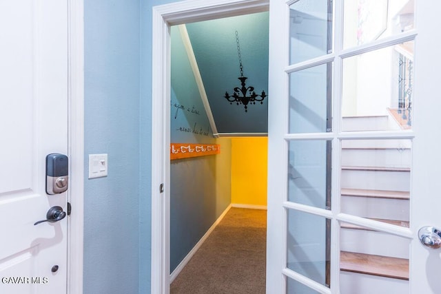 3455 Pine Mist Ct, Rosamond, CA 93560 - hall with carpet and baseboards