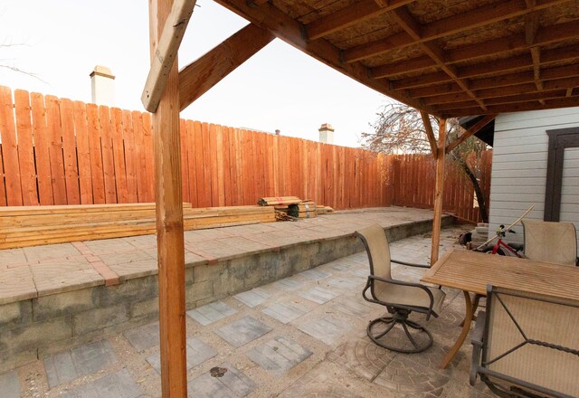 view of patio