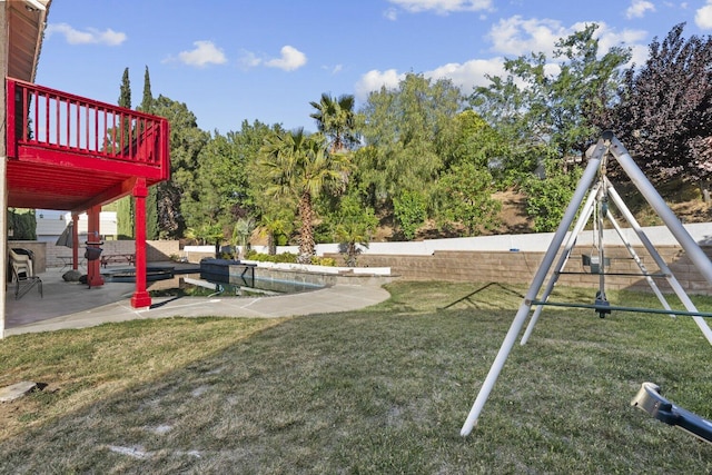 42164 Valley Vista Dr, Lancaster, CA 93536 - view of yard with a patio and a playground