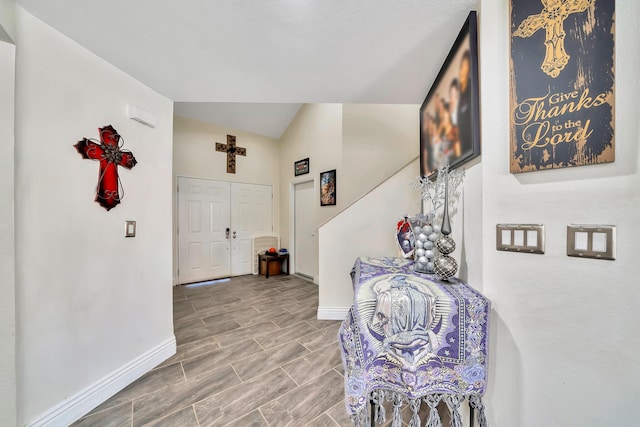 entrance foyer with baseboards