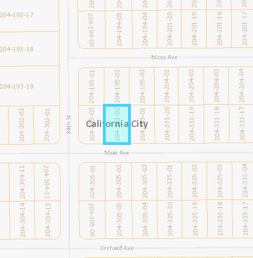 Muir Ave, California City CA, 93505 land for sale