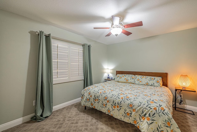 4104 Rainer Pl, Quartz Hill, CA 93536 - bedroom featuring carpet, baseboards, and ceiling fan