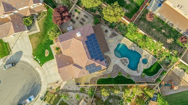4104 Rainer Pl, Quartz Hill, CA 93536 - bird's eye view of a pool area