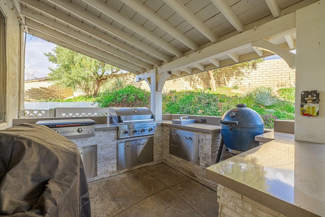 4104 Rainer Pl, Quartz Hill, CA 93536 - view of patio with a grill and area for grilling