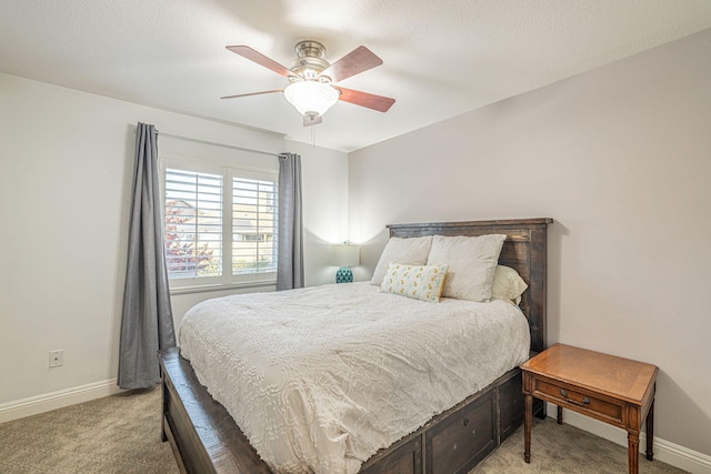 4104 Rainer Pl, Quartz Hill, CA 93536 - bedroom featuring light colored carpet, baseboards, and ceiling fan
