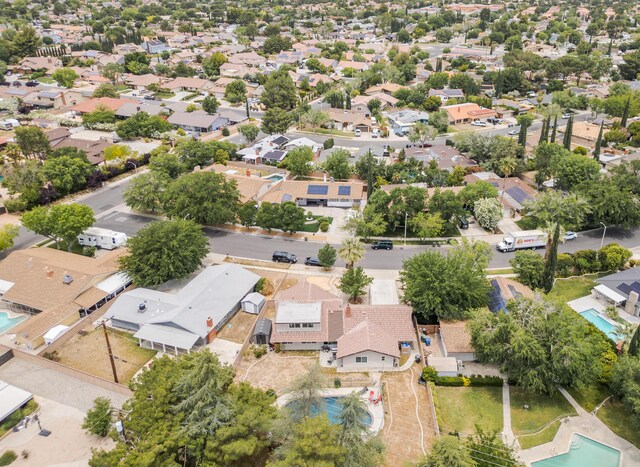 43818 Halcom Ave, Lancaster, CA 93536 - aerial perspective of suburban area featuring a pool area