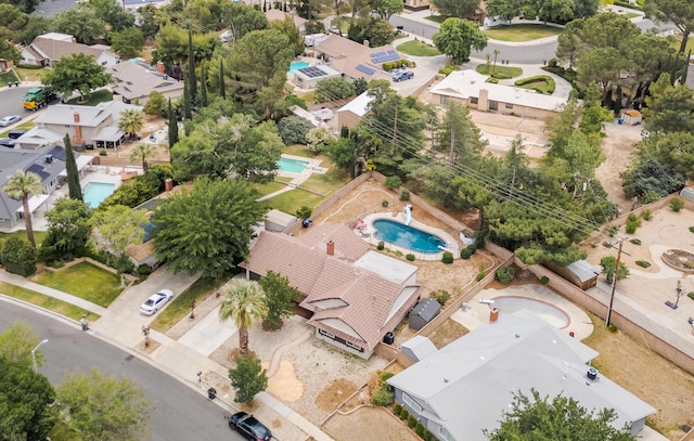 43818 Halcom Ave, Lancaster, CA 93536 - aerial view of residential area featuring a pool area